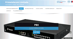 Desktop Screenshot of primetelecom.cl