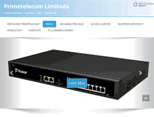 Tablet Screenshot of primetelecom.cl
